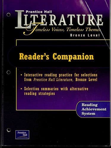 Cover of Prentice Hall Literature -- Timeless Voices, Timeless Themes -- Reader's Companion -- Bronze Level